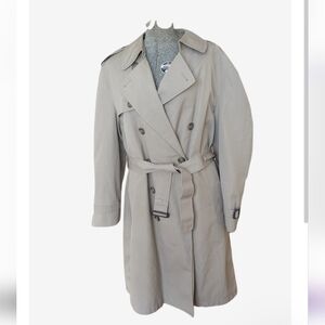 London Fog Double Breasted Beige Trench Coat XL